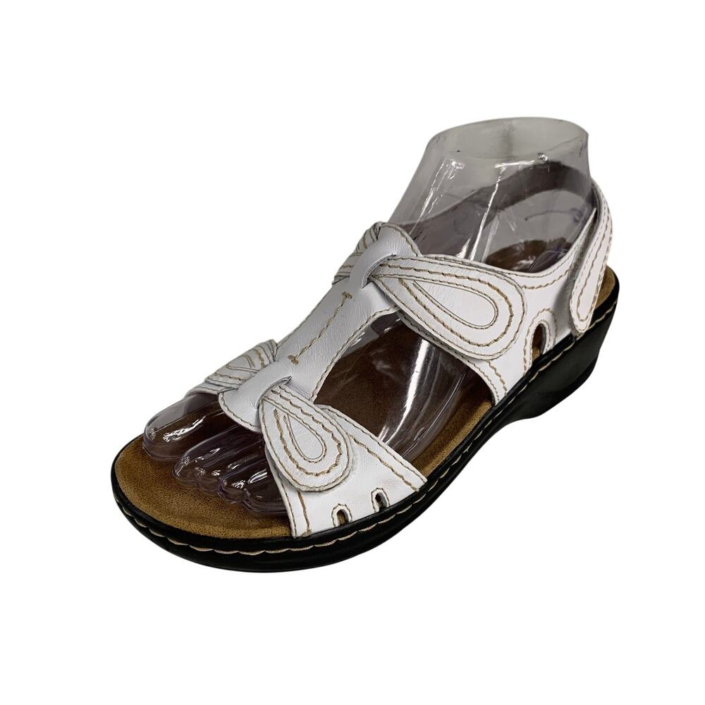 Clarks Bendable Women's Lexi Walnut Wedge Sandals Size: 6.5M